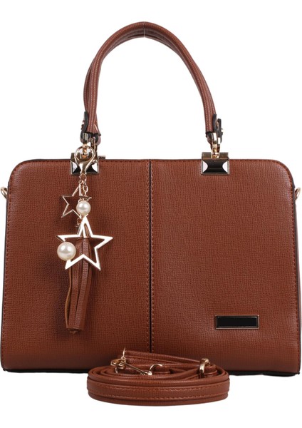 M903 Taba Suni Deri Bayan Çapraz El ve Omuz Çantası