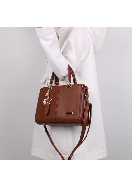 M903 Taba Suni Deri Bayan Çapraz El ve Omuz Çantası modelleri