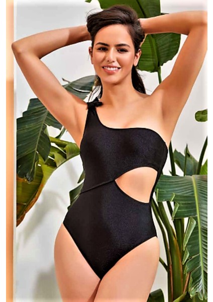 Lapieno Tek Omuz Pencereli Mayo Siyah