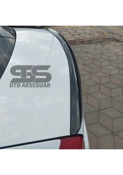 Renault Clio 2 Bagaj Üstü Slim Spoiler Parlak Siyah Piano Black 2001-2008 modelleri