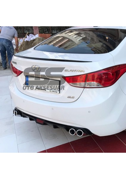 Hyundai Elantra 2012-2017 Bagaj Üstü Spoiler Bagaj Çıtası Piano Black