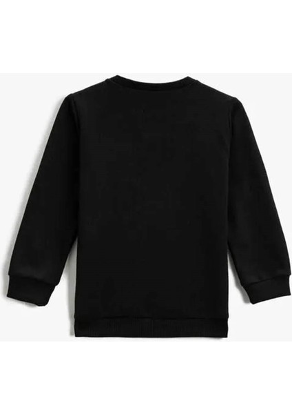 Sweatshirt Uzun Kollu Baskılı Bisiklet Yaka fiyatları