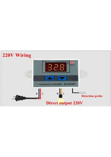 XH-W3001 Dijital Termostat - 220VAC - 1500W indirimleri