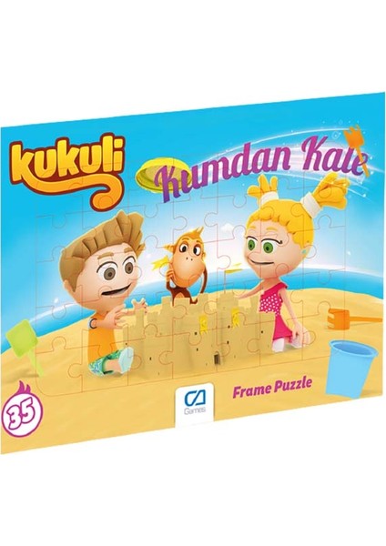 +3 Yaş Kukuli 35 Parça Frame Puzzle 5138 (Ca Games)