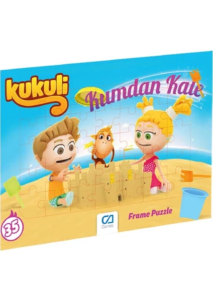 Ca Games +3 Yaş Kukuli 35 Parça Frame Puzzle 5138 (Ca Games)