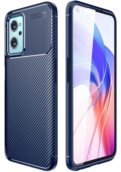 Oppo A76 Kılıf Karbon Silikon Case Kapak