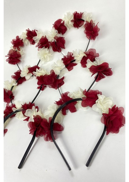 Lazer Çiçekli Nedime Tacı ve Hediyelik Çocuk Tacı 6 Adet