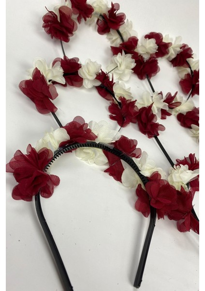 Lazer Çiçekli Nedime Tacı ve Hediyelik Çocuk Tacı 6 Adet fiyatları