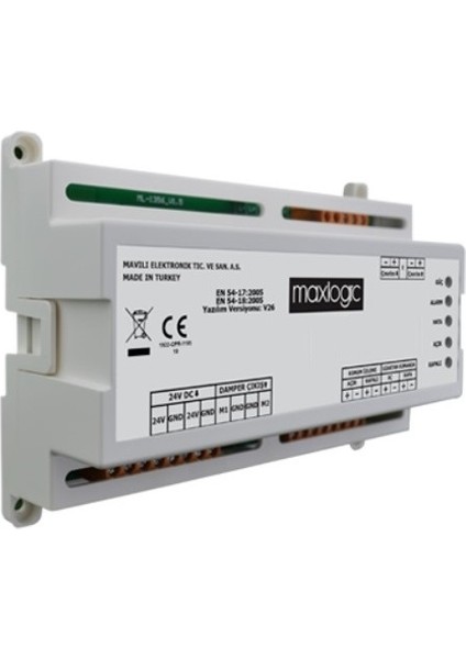 ML-1357/M Maxlogic Akıllı Adresli Sistem Duman Damper Modülü, 1 Çıkışlı, 24V Ac, Marin