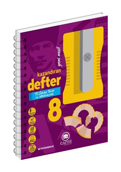 8.Sınıf T.C. Inkılap Tarihi Ve Atatürkçülük Okula Yardımcı Kazandıran Defter