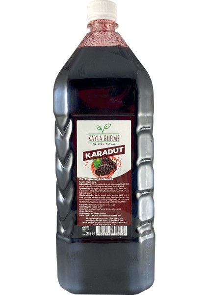 Karadut Suyu Doğal Meyve Parçacıklı Konsantre 2 kg