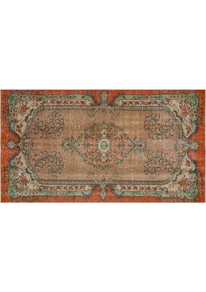 Eskitme El Dokuma Vintage Halı 1,54 x 2,8 cm cm 8888