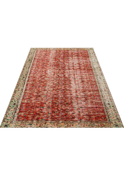 Eşsiz Anadolu Vintage Eskitme El Dokuma Halı 1,48 x 2,12 cm cm 8936