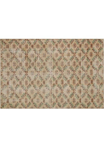 Eşsiz 100% Yün El Dokuma Vintage Halı 1,59 x 2,37 cm cm 8963 modelleri