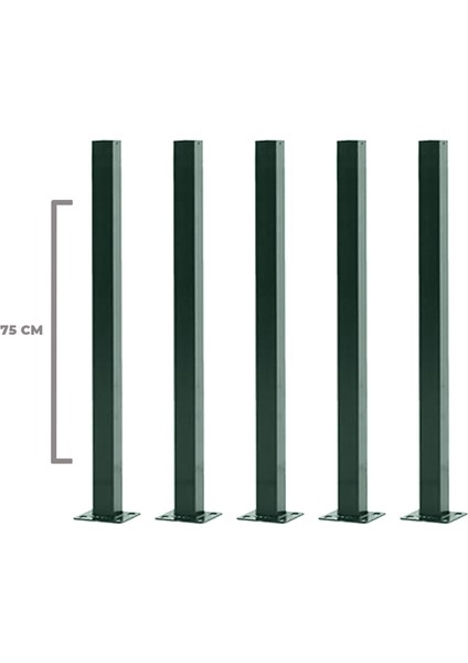 Panel Çit Direği 75 cm (5 Adet)