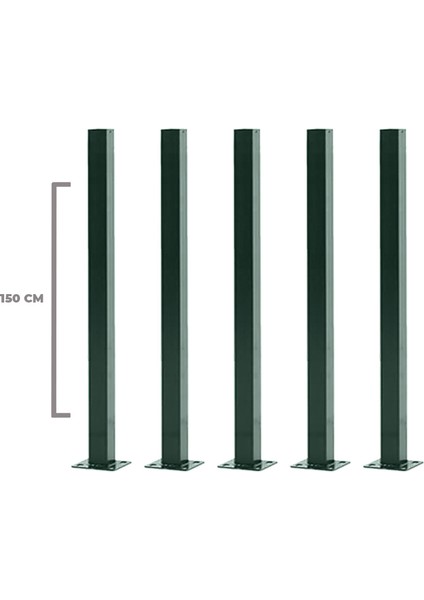 Panel Çit Direği 150 cm (5 Adet)