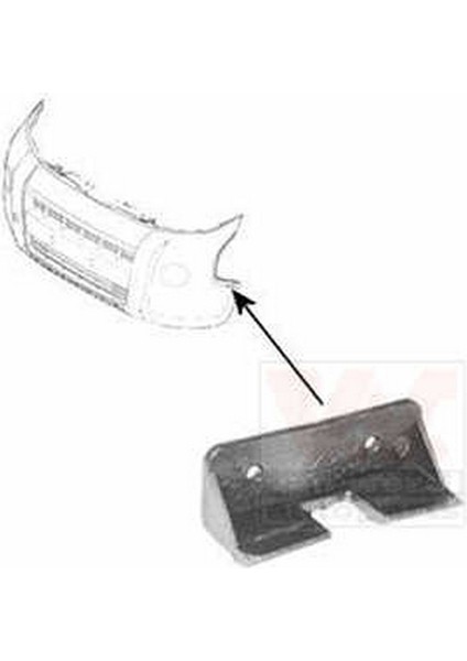 Bipper Nemo Fiorino 2008 Ön Tampon Bağlantı Braketi Sol (Oem NO:7401PE)