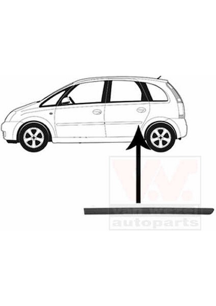 Opel Meriva A 2003 Kapı Bandı Arka Sol (Oem NO:5171179)