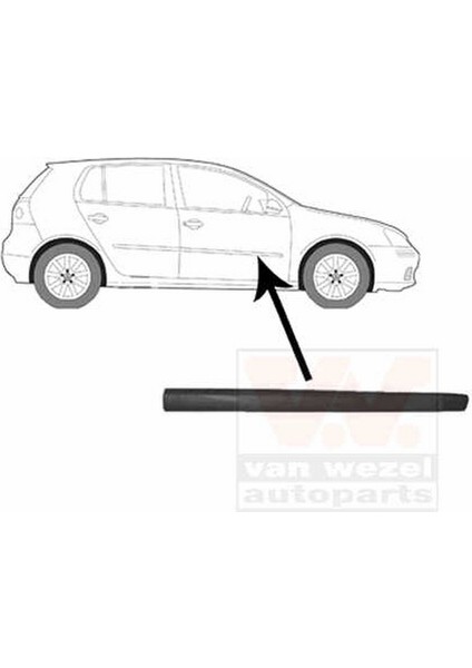 Volkswagen Golf5 2004 2010 Kapı Bandı Ön Sağ 4 Kapılıya Göre (Oem NO:1K4853516B9B9)