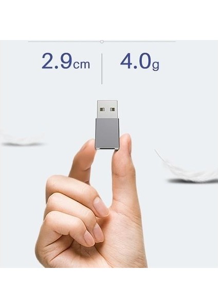 Polham Mini USB To Type C Çevirici Dönüştürücü Adaptör, 5A Ultra Hızlı Şarj ve Data Aktarım