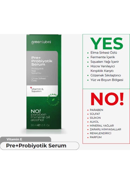 Pre+Probiyotik Anti Aging Serum 30 ml