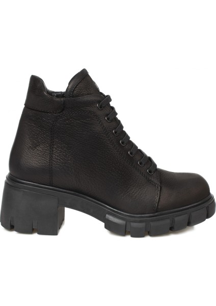 D22KB-4015-Z Casual Günlük Deri Kadın Bot