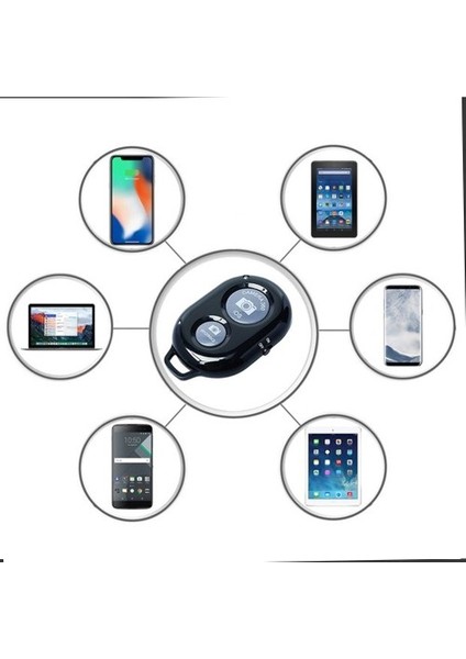 Bluetooth Uzaktan Kumanda Pilli Tüm Telefonlara Uyumlu Video Selfie ve Fotoğraf Çekme Siyah Bluetooth Kumanda fiyatları