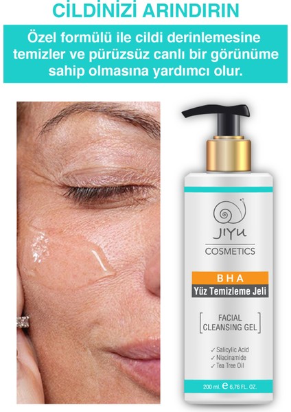 Karma ve Yağlı Ciltlere Özel Salisilik Asit (BHA) Yüz Yıkama Jeli 200 ml.