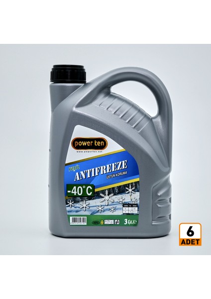 Yeşil Antifriz -40 3 Litre 6 Adet