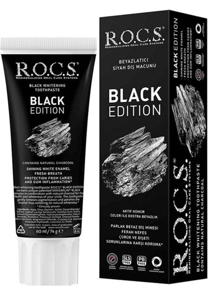 Black Edition Diş Macunu 60 ml (RCS101)