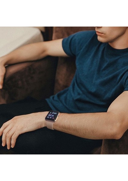 Apple Watch Seri 7/6/se/5/4 44MM 42MM 45MM Uyumlu Silikon Spor Kordon indirimleri
