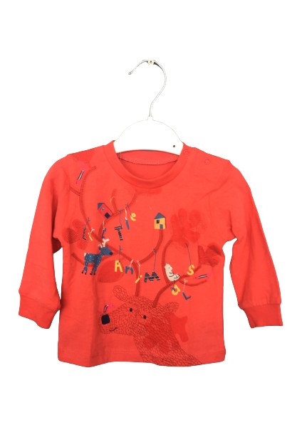 Geyik Kırmızı Sweatshirt