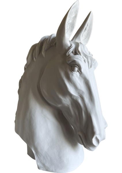 At Büst Dekoratif Biblo Heykel