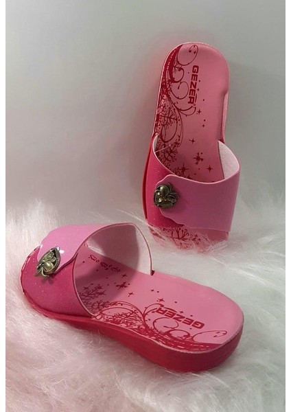 13527 Pembe Kız Çocuk Günlük Terlik modelleri