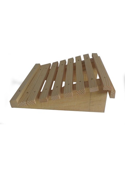 15 cm Yükseklikte Her Masaya Uyumlu Genişlikte Çıtalı Model Masa Altı Ayak Desteği 40 Cm. x 40 Cm.