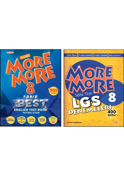 8.Sınıf Fame The Best Test Book + Selfie Test Deneme 2 Kitap 2022-2023