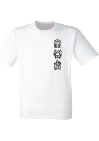 Görmedim Duymadım Bilmiyorum Desenli Baskılı Çocuk Tişörtü