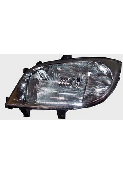 2000 - 2002 Mercedes Sprinter Far Lambası Sol Elektrikli - Sisli - Çizgili Cam (H1 - H1 - H7)(Tyc) (Oem NO:9018201461)