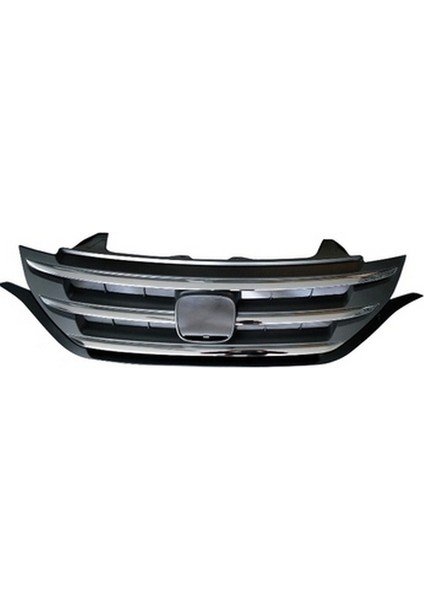 2013 - 2014 Honda Crv Ön Panjur Koyu Gri - Nikelaj Çıtalı (Alt Çıtası Ile Birlikte) (Bfn) (Oem NO:71121T0GA01ZA)