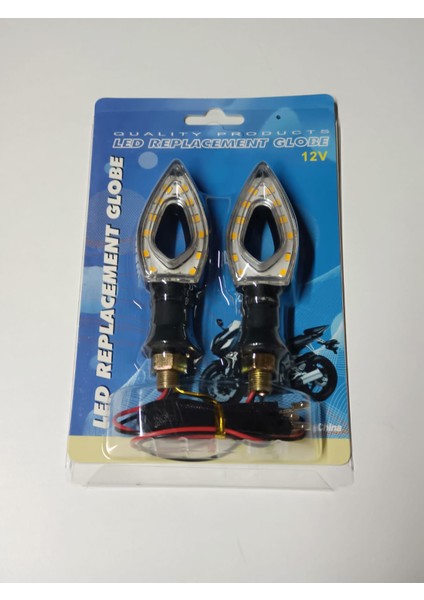 LED Sinyal Takım 4'lü Sarı Renk Motorsiklet Universal