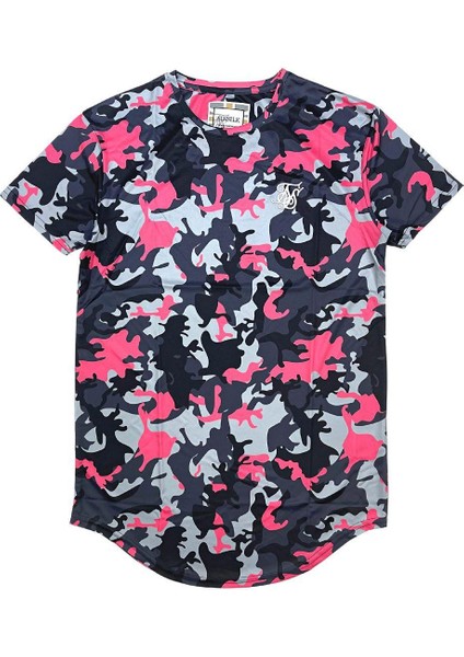 Siksilk Kamuflaj Slim Fit Erkek Tişört