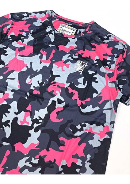 Siksilk Kamuflaj Slim Fit Erkek Tişört modelleri
