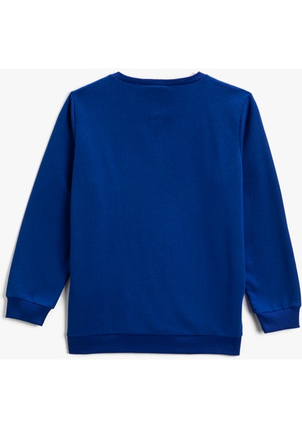 Pul-Payet Işlemeli Sweatshirt Uzun Kollu Baskılı fiyatları