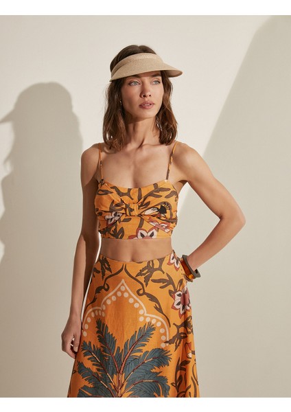 Melis Ağazat XKoton - Fiyonk Detaylı Askılı Crop Atlet modelleri