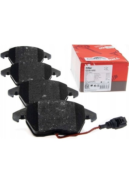 On Fren Balatası-Kablolu- (Vw Caddy 04-15 Golf 04-14 Passat 06-11 Polo 10- Audı A3 04-13 Seat Leon 06-13)TRW-GDB1550 TRW-GDB1550