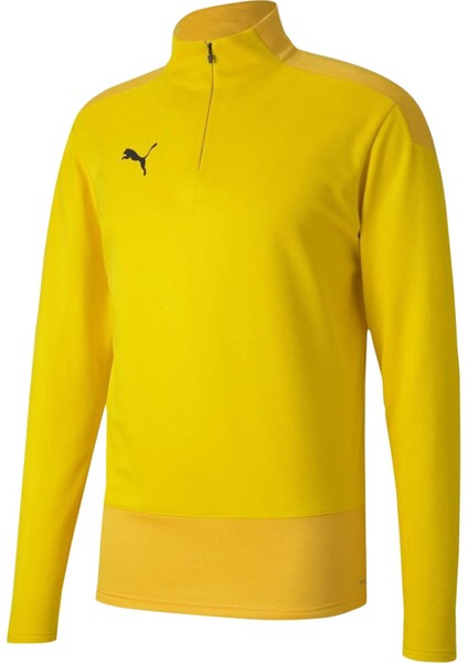 Teamgoal 23 Training 1 4 Zip Top Cyber Y Erkek Futbol Antrenman Sweatshirts 65647607 Sarı