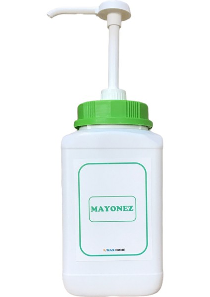 Pompalı Mayonez Kutusu & 2.5 lt Mayonez Kabı Pompalı Mayonez Pompası Dispanseri