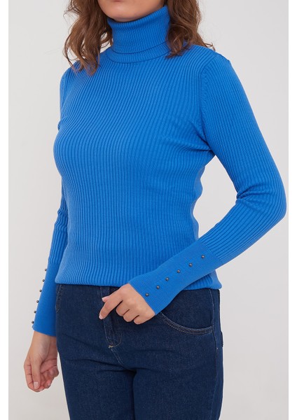 Boğazlı Fitilli Kazak Saks modelleri