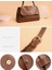 Moda Kadın Çanta Retro Hakiki Deri Inek Derisi Kompozit Tote Çanta Kova Çanta Omuz Crossbody Çanta Sınırsız Messenger Baguette Çanta Çantalar (Bej) 3