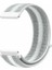 Samsung Galaxy Watch 3 45 mm Için Spor Dokuma Kordon Beyaz Çizgili 1